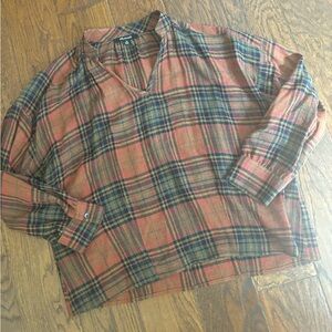 Madewell Plaid Top